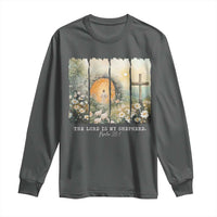 Lord Is My Shepherd Long Sleeve Shirt Easter Religious Christian Cross Bible Verse