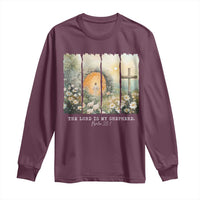 Lord Is My Shepherd Long Sleeve Shirt Easter Religious Christian Cross Bible Verse