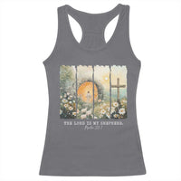 Lord Is My Shepherd Racerback Tank Top Easter Religious Christian Cross Bible Verse