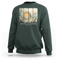 Lord Is My Shepherd Sweatshirt Easter Religious Christian Cross Bible Verse