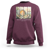 Lord Is My Shepherd Sweatshirt Easter Religious Christian Cross Bible Verse