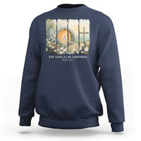 Lord Is My Shepherd Sweatshirt Easter Religious Christian Cross Bible Verse