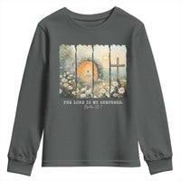 Lord Is My Shepherd Youth Sweatshirt Easter Religious Christian Cross Bible Verse