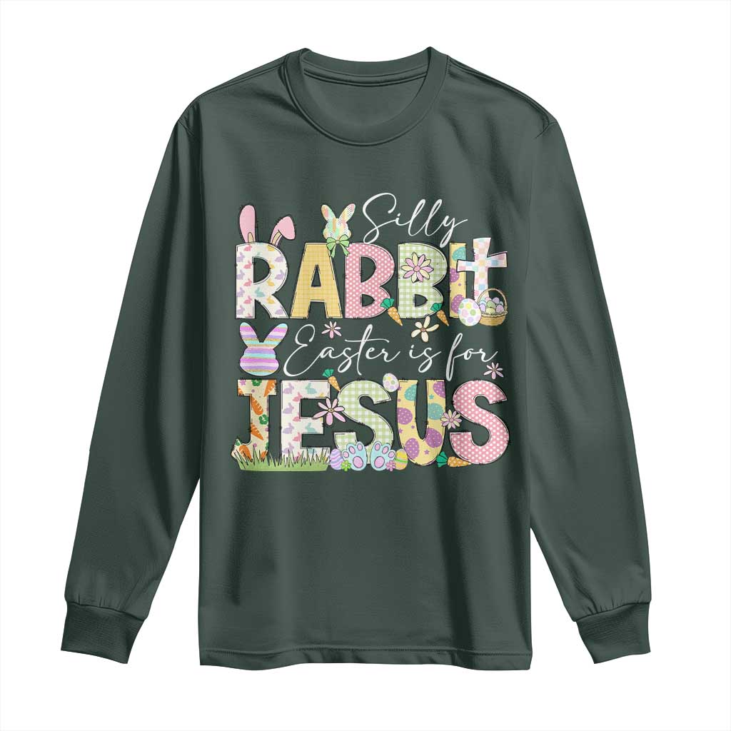 Funny Easter Christian Long Sleeve Shirt Silly Rabbit Easter Is For Jesus