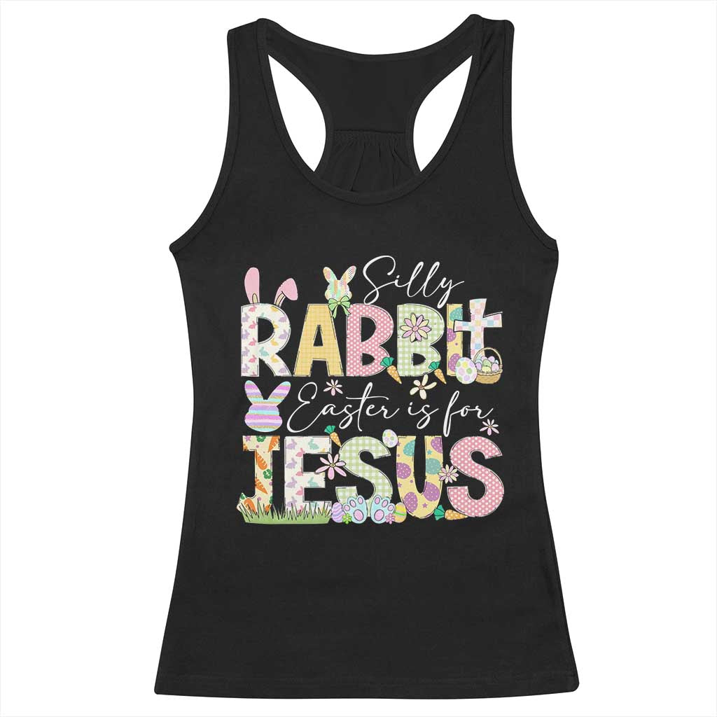 Funny Easter Christian Racerback Tank Top Silly Rabbit Easter Is For Jesus