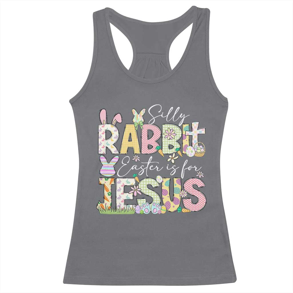 Funny Easter Christian Racerback Tank Top Silly Rabbit Easter Is For Jesus