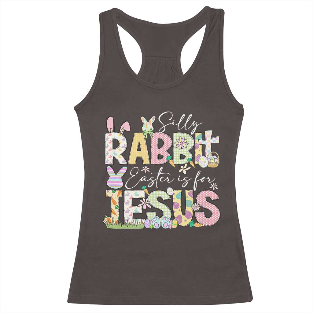 Funny Easter Christian Racerback Tank Top Silly Rabbit Easter Is For Jesus