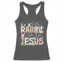 Funny Easter Christian Racerback Tank Top Silly Rabbit Easter Is For Jesus