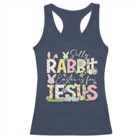 Funny Easter Christian Racerback Tank Top Silly Rabbit Easter Is For Jesus
