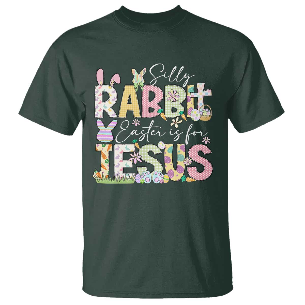 Funny Easter Christian T Shirt Silly Rabbit Easter Is For Jesus