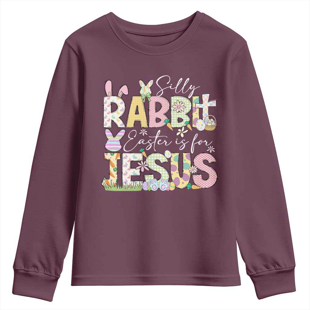 Funny Easter Christian Youth Sweatshirt Silly Rabbit Easter Is For Jesus