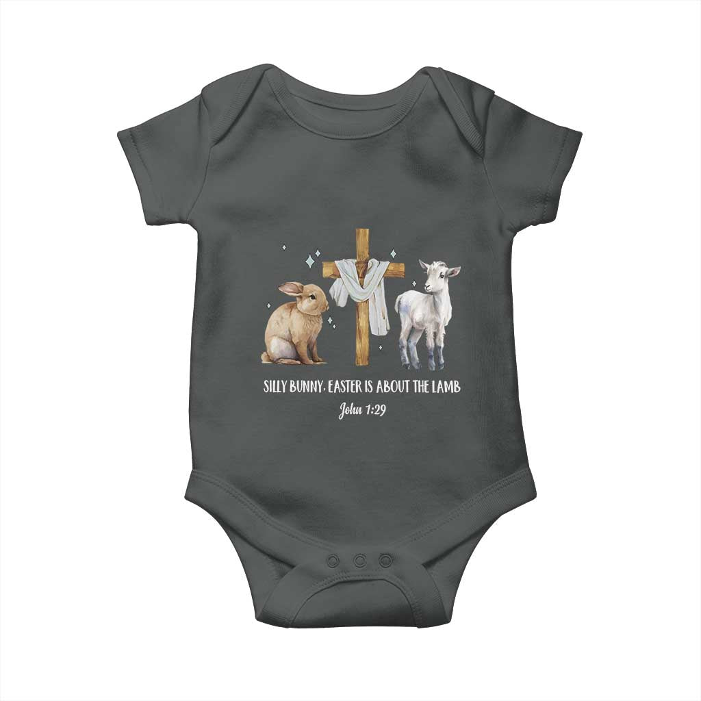Easter Christian Baby Onesie Silly Rabbit Easter Is About The Lamb John 1:29