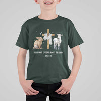 Easter Christian T Shirt For Kid Silly Rabbit Easter Is About The Lamb John 1:29