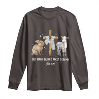 Easter Christian Long Sleeve Shirt Silly Rabbit Easter Is About The Lamb John 1:29