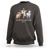 Easter Christian Sweatshirt Silly Rabbit Easter Is About The Lamb John 1:29