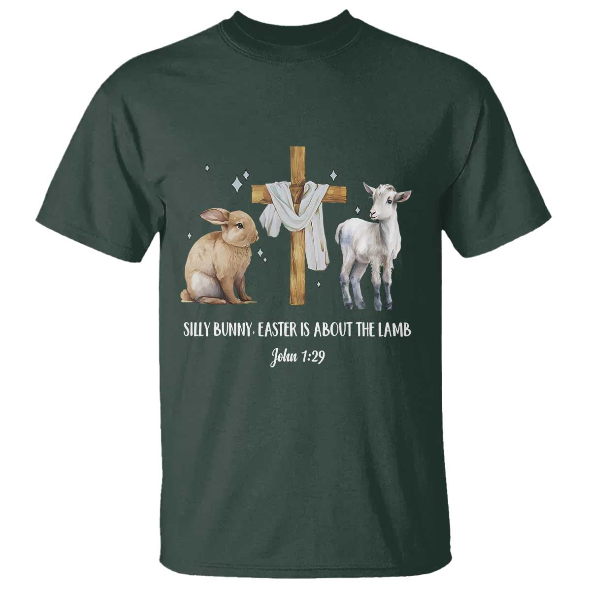Easter Christian T Shirt Silly Rabbit Easter Is About The Lamb John 1:29