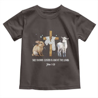 Easter Christian Toddler T Shirt Silly Rabbit Easter Is About The Lamb John 1:29