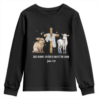 Easter Christian Youth Sweatshirt Silly Rabbit Easter Is About The Lamb John 1:29