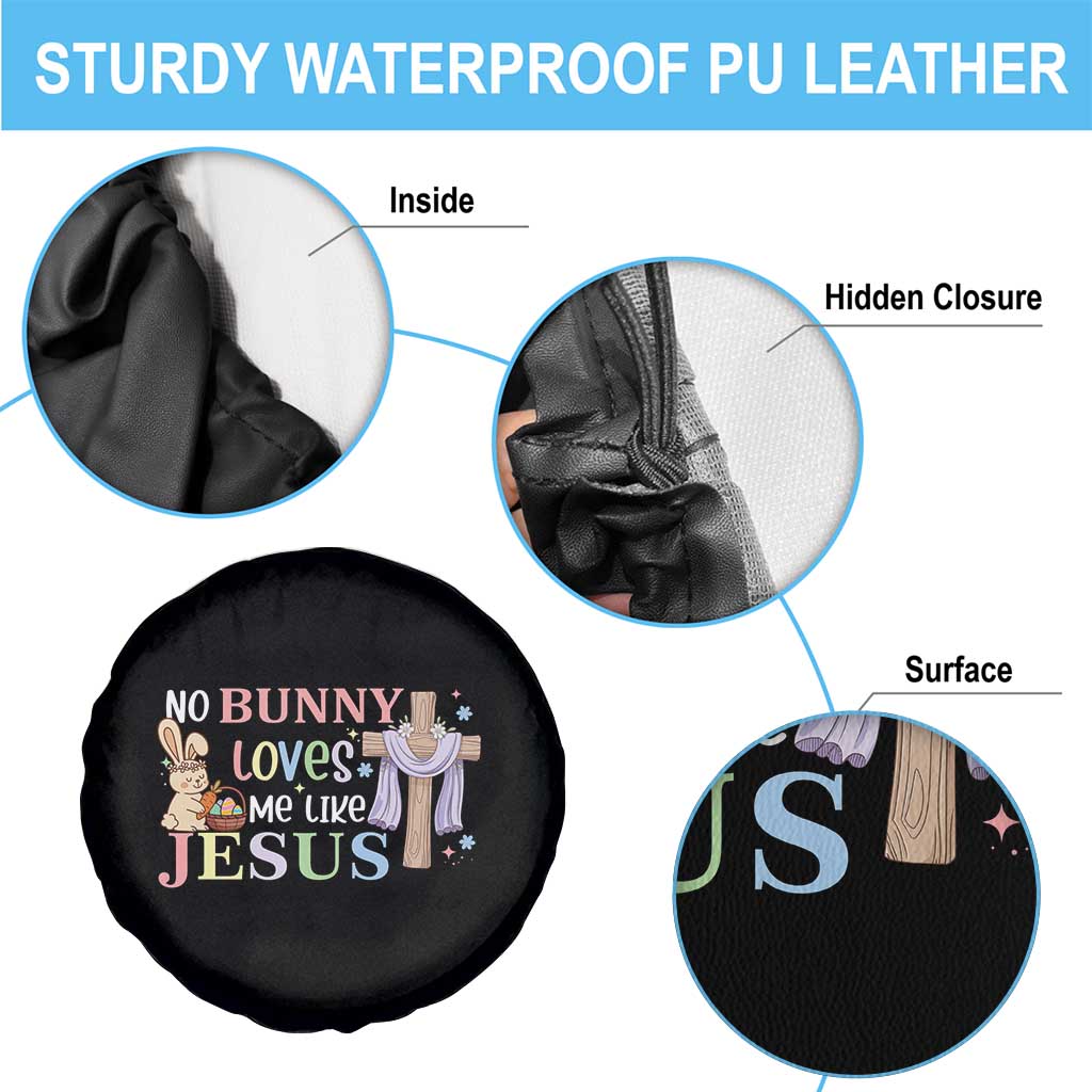 Funny Christian Easter Spare Tire Cover No Bunny Loves Me Like Jesus - Wonder Print Shop