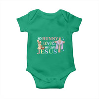 Funny Christian Easter Baby Onesie No Bunny Loves Me Like Jesus - Wonder Print Shop