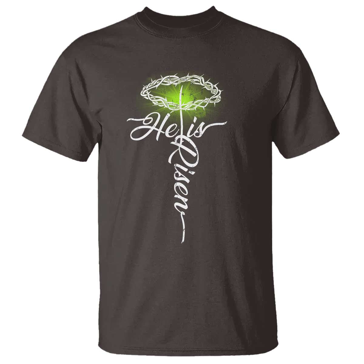 He Is Risen T Shirt Cross Jesus Religious Easter