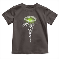 He Is Risen Toddler T Shirt Cross Jesus Religious Easter