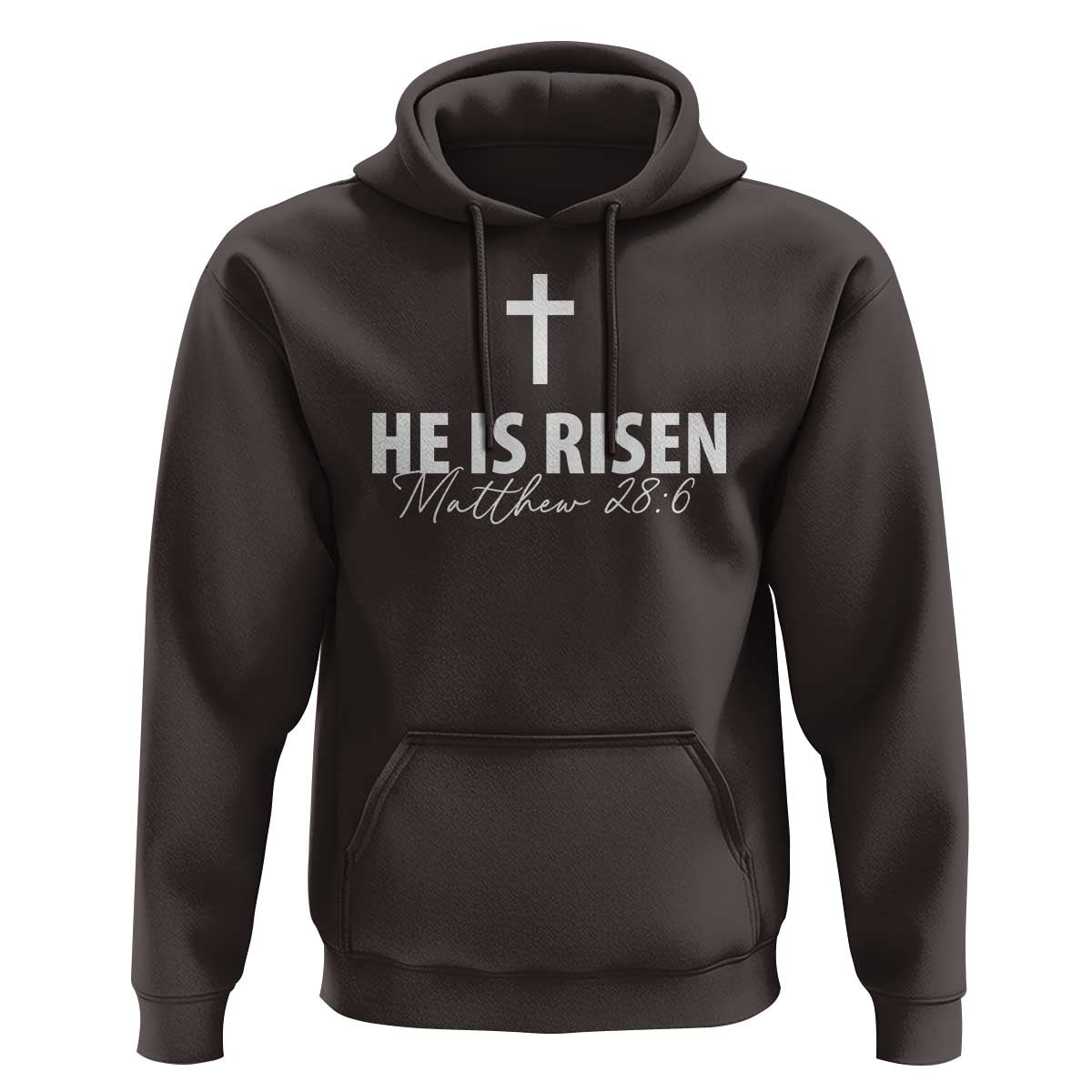 He Is Risen Hoodie Cross Christian Minimal Religious Easter Day