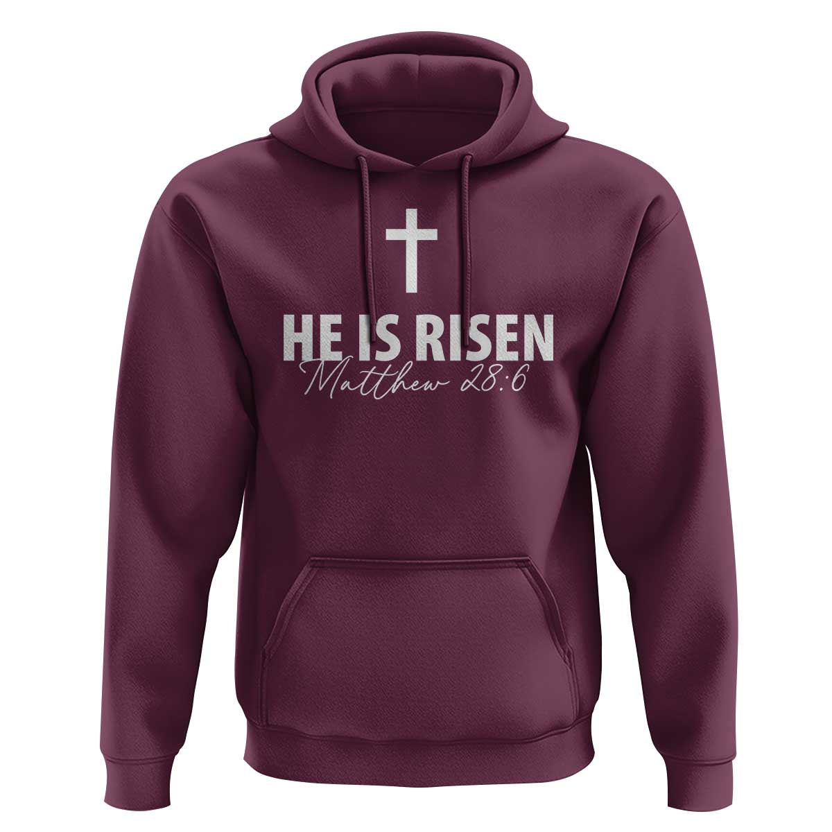 He Is Risen Hoodie Cross Christian Minimal Religious Easter Day