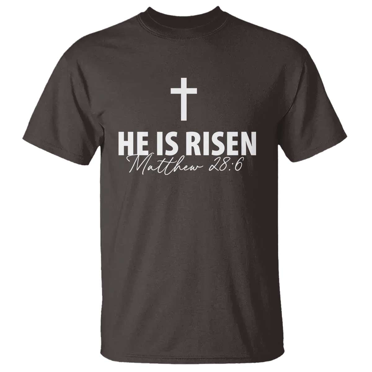 He Is Risen T Shirt Cross Christian Minimal Religious Easter Day