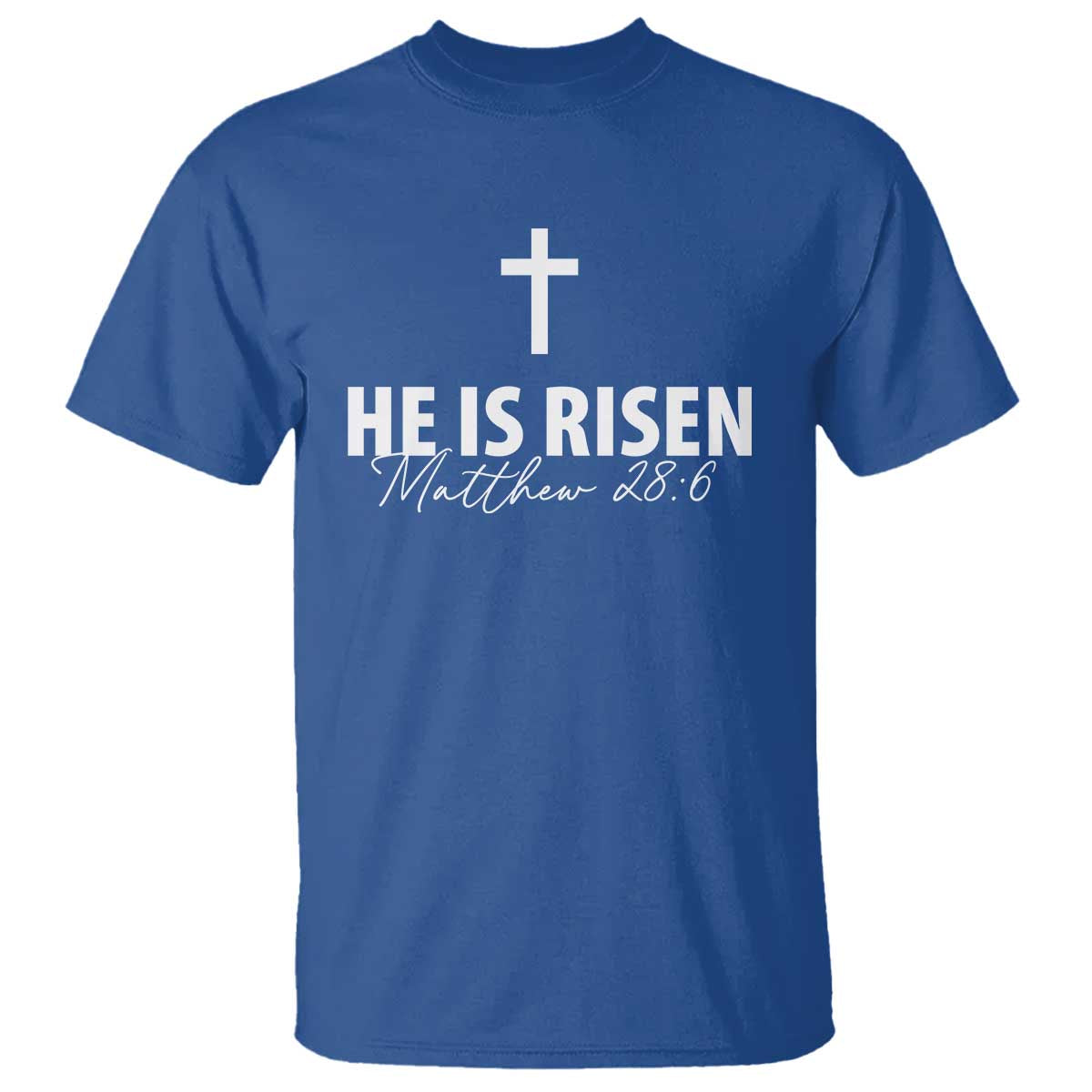 He Is Risen T Shirt Cross Christian Minimal Religious Easter Day
