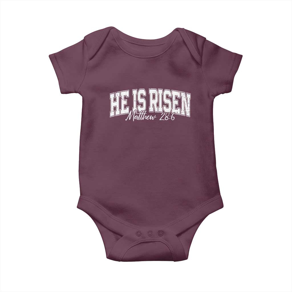 He Is Risen Baby Onesie Easter Day Christian Jesus Religious Gift