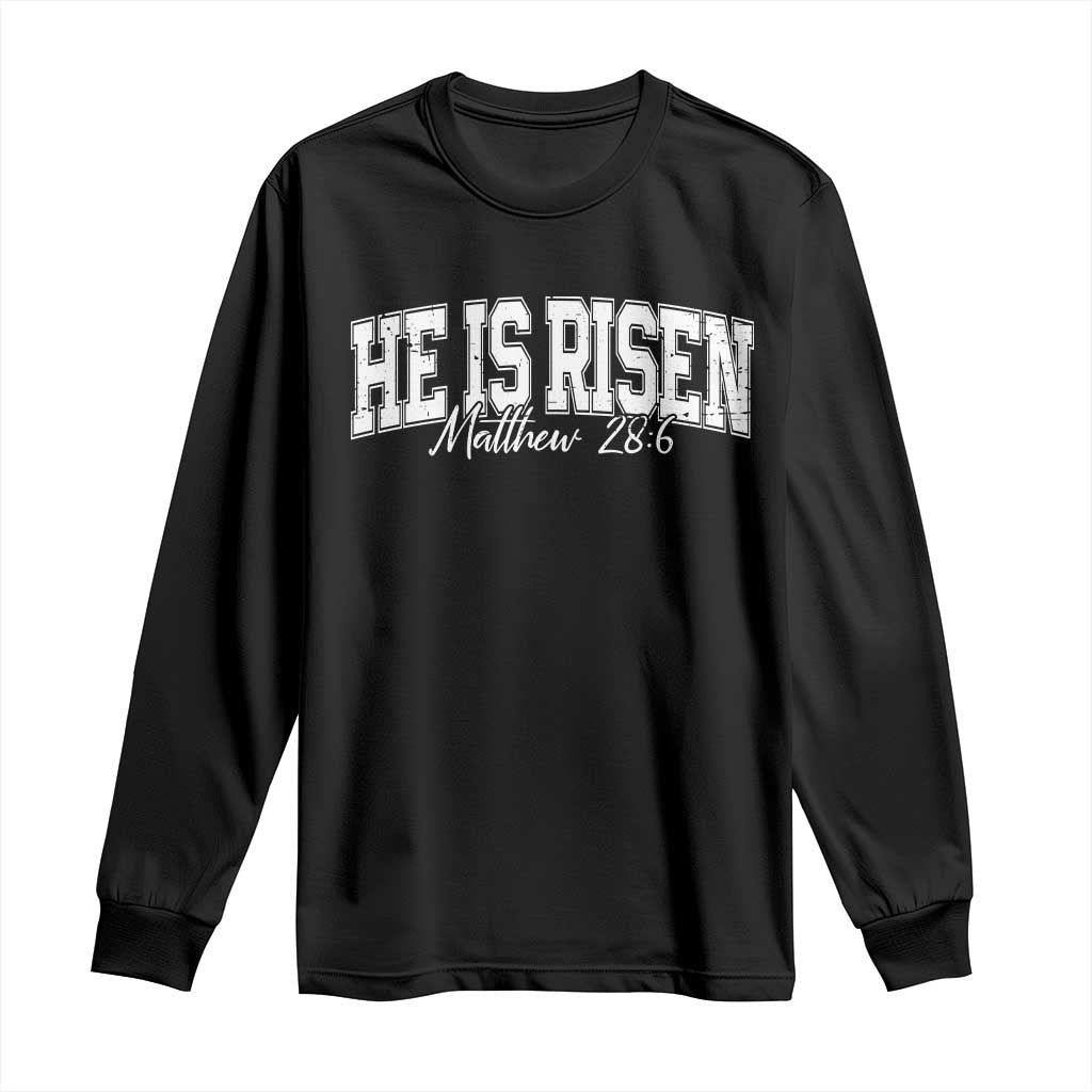 He Is Risen Long Sleeve Shirt Easter Day Christian Jesus Religious Gift