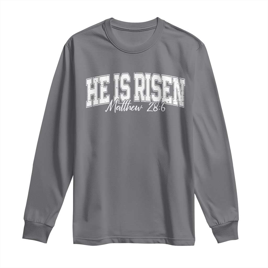 He Is Risen Long Sleeve Shirt Easter Day Christian Jesus Religious Gift