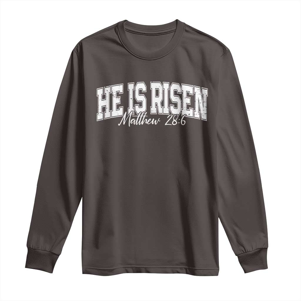 He Is Risen Long Sleeve Shirt Easter Day Christian Jesus Religious Gift