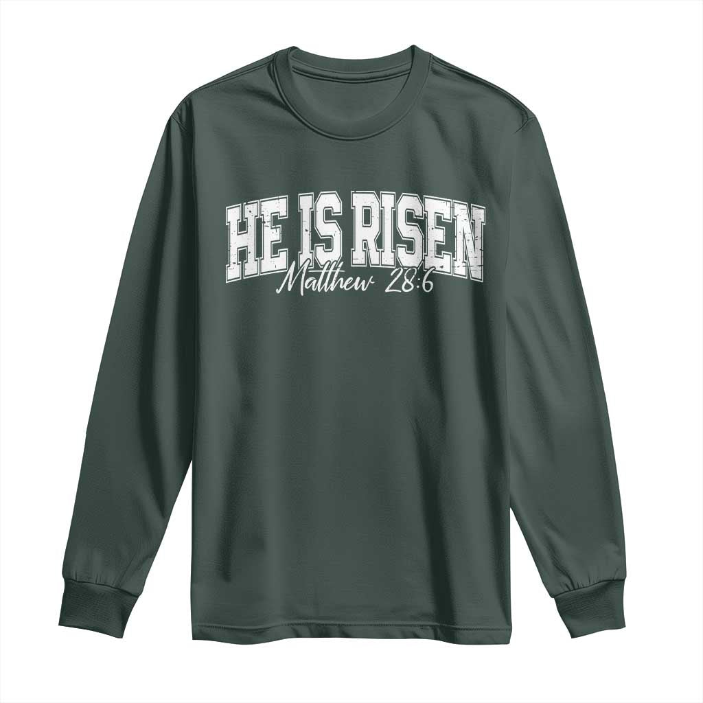 He Is Risen Long Sleeve Shirt Easter Day Christian Jesus Religious Gift