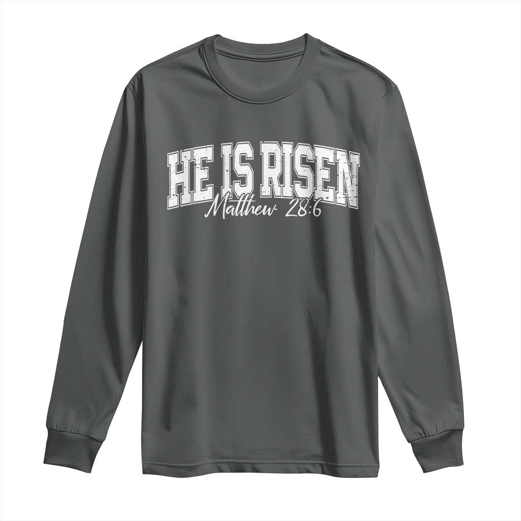 He Is Risen Long Sleeve Shirt Easter Day Christian Jesus Religious Gift