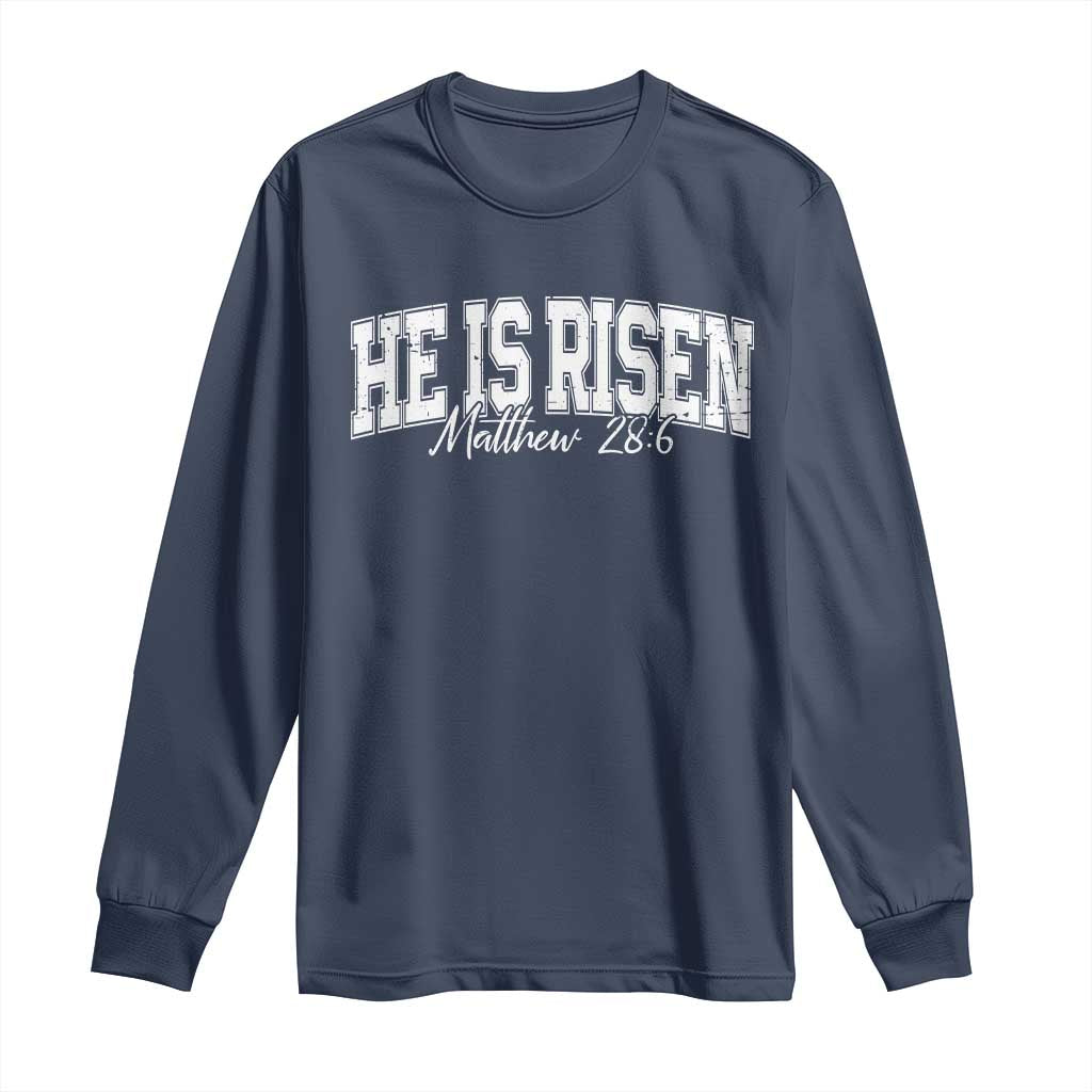 He Is Risen Long Sleeve Shirt Easter Day Christian Jesus Religious Gift