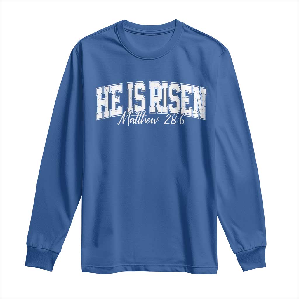 He Is Risen Long Sleeve Shirt Easter Day Christian Jesus Religious Gift