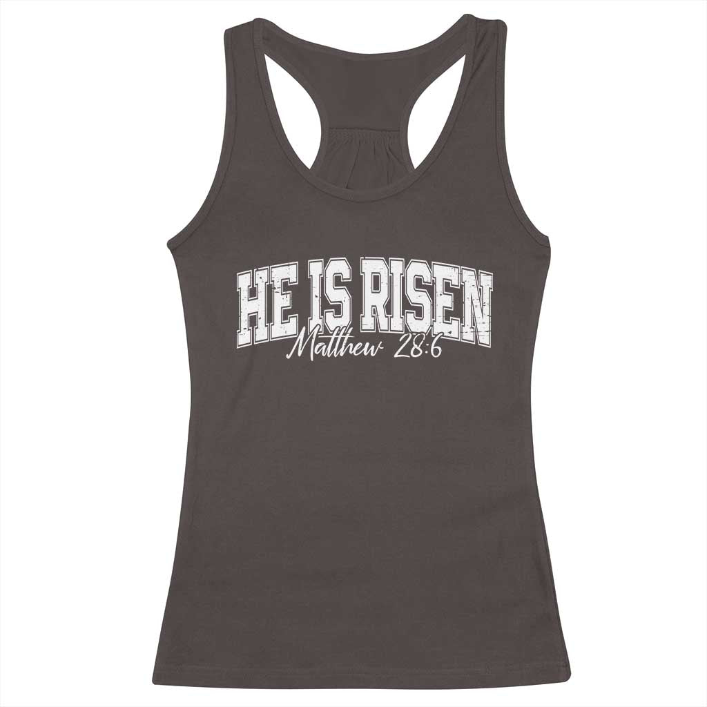 He Is Risen Racerback Tank Top Easter Day Christian Jesus Religious Gift