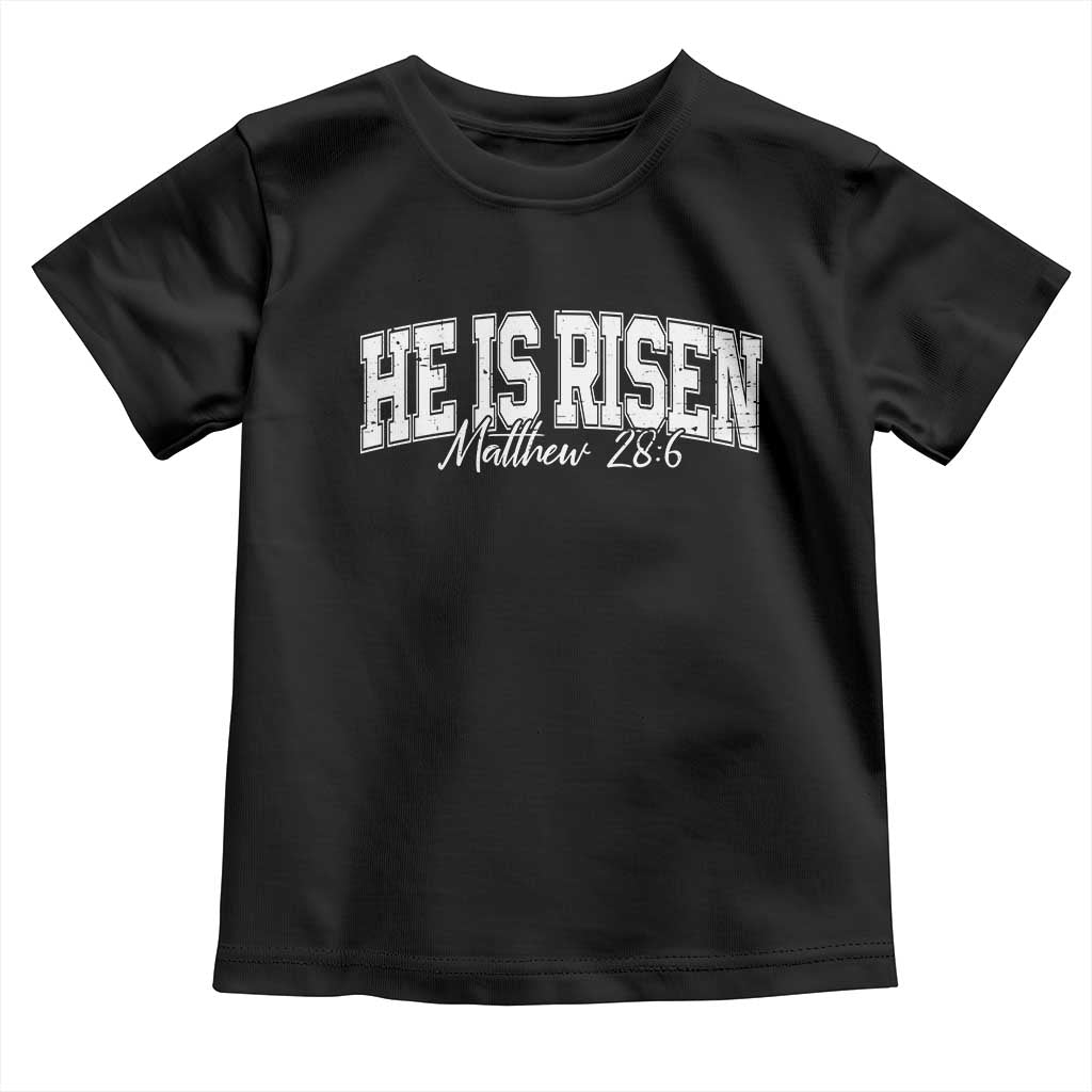 He Is Risen Toddler T Shirt Easter Day Christian Jesus Religious Gift