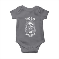 Yolo Jk BRB Jesus Baby Onesie Funny Easter Ressurection Christians - Wonder Print Shop