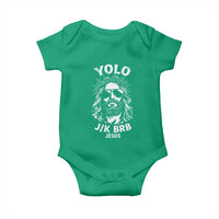 Yolo Jk BRB Jesus Baby Onesie Funny Easter Ressurection Christians - Wonder Print Shop