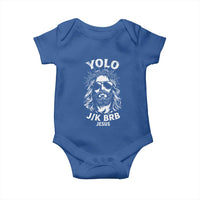 Yolo Jk BRB Jesus Baby Onesie Funny Easter Ressurection Christians - Wonder Print Shop