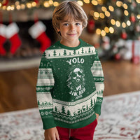 Yolo Jk BRB Jesus Ugly Christmas Sweater Funny Easter Ressurection Christians - Wonder Print Shop