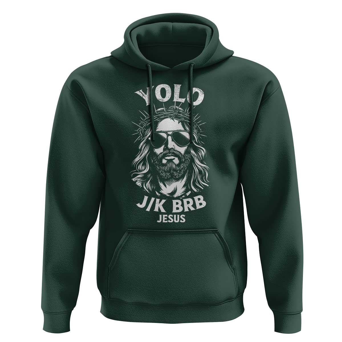 Yolo Jk BRB Jesus Hoodie Funny Easter Ressurection Christians - Wonder Print Shop
