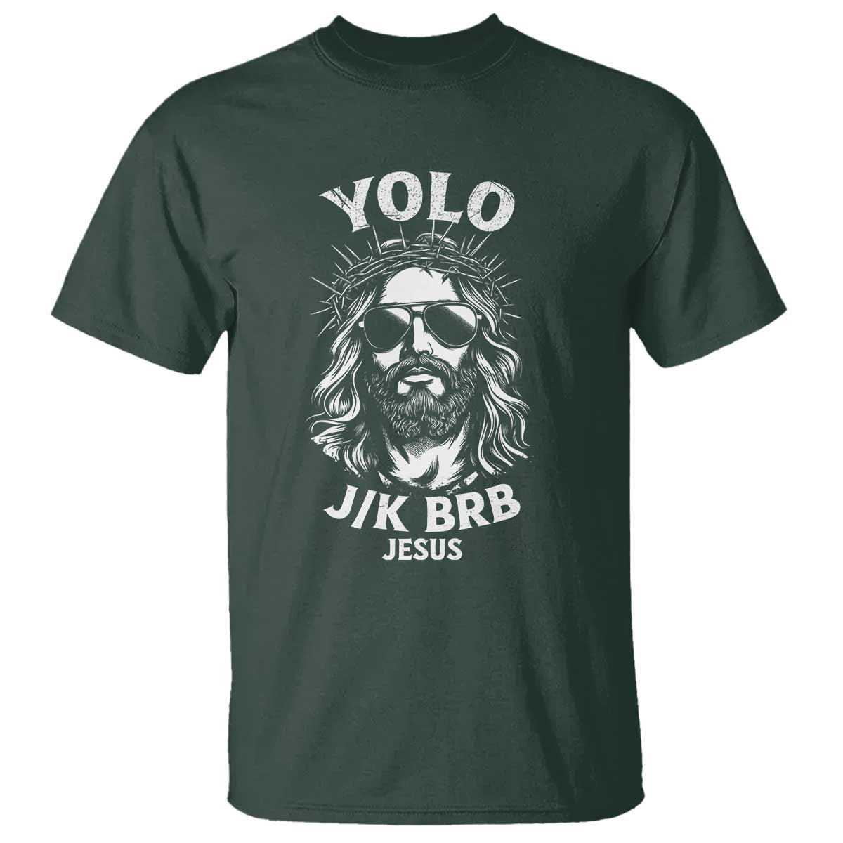 Yolo Jk BRB Jesus T Shirt Funny Easter Ressurection Christians - Wonder Print Shop