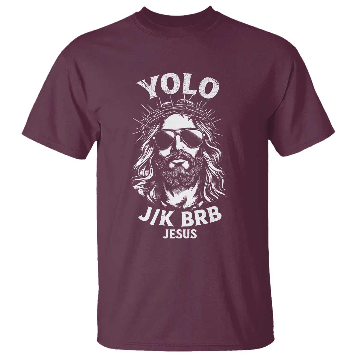 Yolo Jk BRB Jesus T Shirt Funny Easter Ressurection Christians - Wonder Print Shop