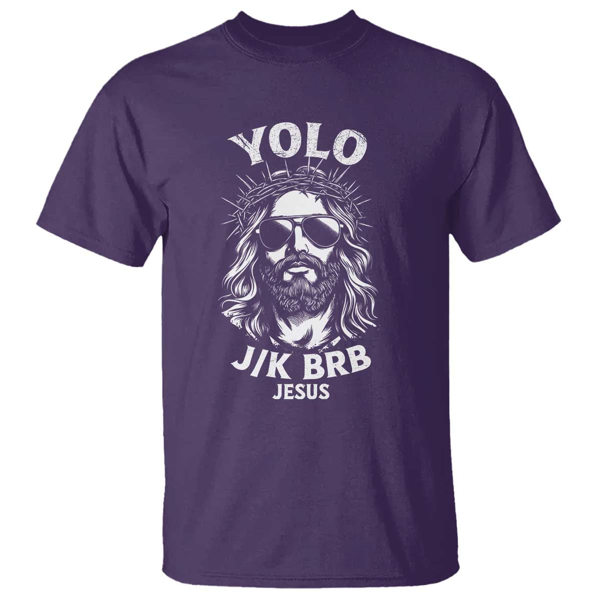 Yolo Jk BRB Jesus T Shirt Funny Easter Ressurection Christians - Wonder Print Shop