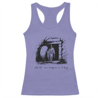 Easter Religious A Lot Can Happen In 3 Days Racerback Tank Top