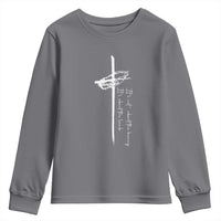 Easter Cross Youth Sweatshirt Its Not About The Bunny About Lamb